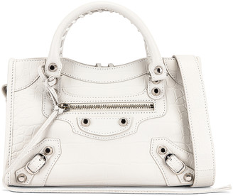 Balenciaga Classic Mini City Bag in White | FWRD - ShopStyle