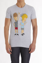 Thumbnail for your product : Junk Food 1415 Junk Food Beavis and Butt-Head Pixilated Tee