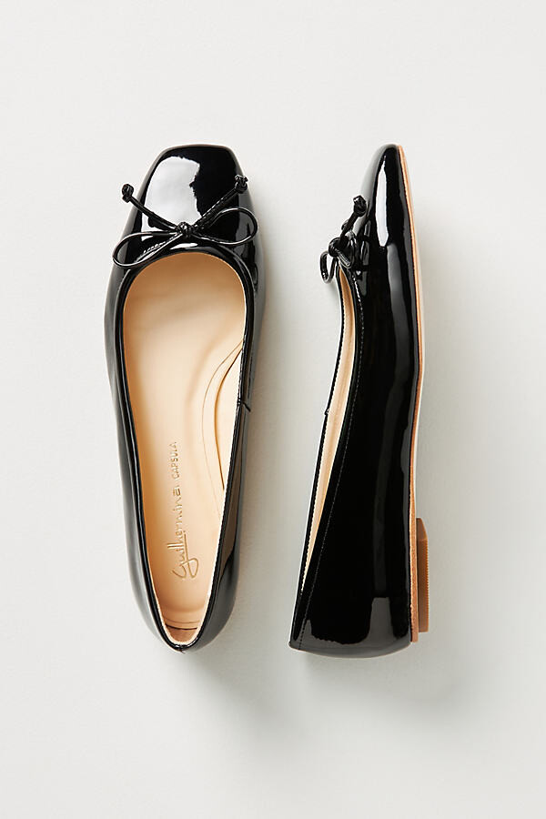 Guilhermina SquareToe Ballet Flats Black ShopStyle