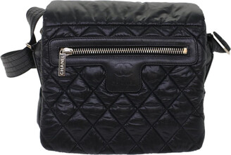Chanel Coco Curve Flap Messenger Bag - Black Crossbody Bags