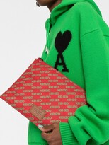 Thumbnail for your product : Kenzo large Sport logo-print zipped clutch