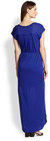 Thumbnail for your product : Splendid Belted Slub Jersey Maxi Dress