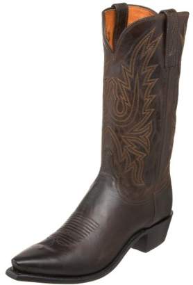 Lucchese Cole Men Square Toe Leather Western Boot