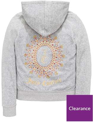 Juicy Couture Girls Velour Starlight Hooded Jacket