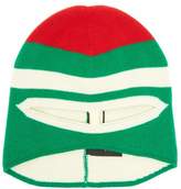 Thumbnail for your product : Gucci Striped Wool Balaclava - Womens - Green