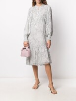 Thumbnail for your product : Lala Berlin Patterned Ruffle Hem Dress
