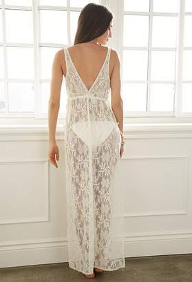 Forever 21 Crochet Maxi Cover-Up