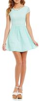 Thumbnail for your product : B. Darlin Medallion Lace Skater Dress
