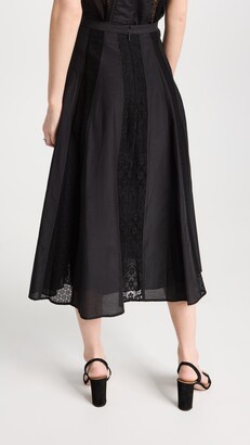 Jason Wu Double Lace Combo Panelled Skirt