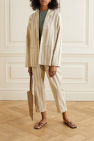 Thumbnail for your product : MATIN Pinstriped Linen-blend Blazer - Ecru