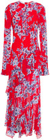 Thumbnail for your product : Philosophy di Lorenzo Serafini Asymmetric Ruffled Floral-print Chiffon Midi Dress