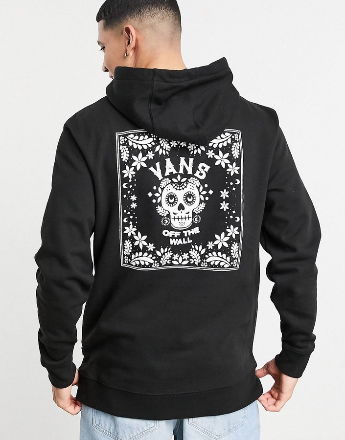 Vans Candy Skull hoodie in black - ShopStyle