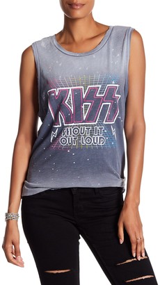 Junk Food Clothing Kiss Shout it Out Loud Graphic Tank