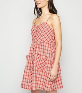 Thumbnail for your product : New Look Blue Vanilla Check Cami Dress