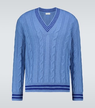 deep v neck sweater mens