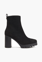 Thumbnail for your product : Giuseppe Zanotti Shearling-lined Suede Platform Ankle Boots