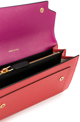Marni two-tone pink flap wallet