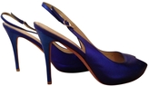 Thumbnail for your product : Alexander McQueen Blue Leather Sandals