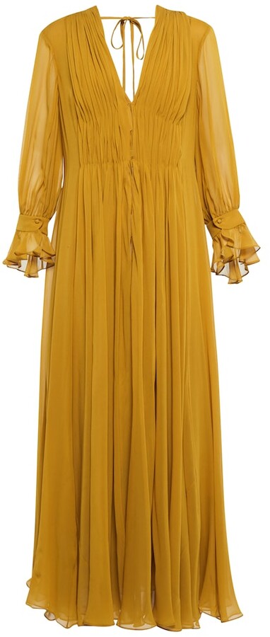 KHAITE Carlo silk chiffon maxi dress ShopStyle