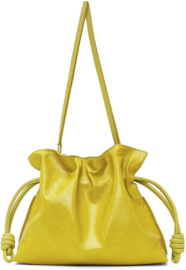 Yellow patent bag Clearance