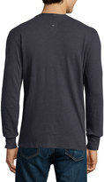 Thumbnail for your product : Rag & Bone Standard Issue Basic Long-Sleeve Henley Shirt, Navy