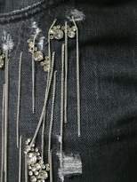 Thumbnail for your product : Amen bead and stitch detail jeans