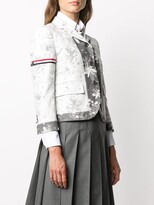 Thumbnail for your product : Thom Browne Hawaiian-print unconstructed jacket