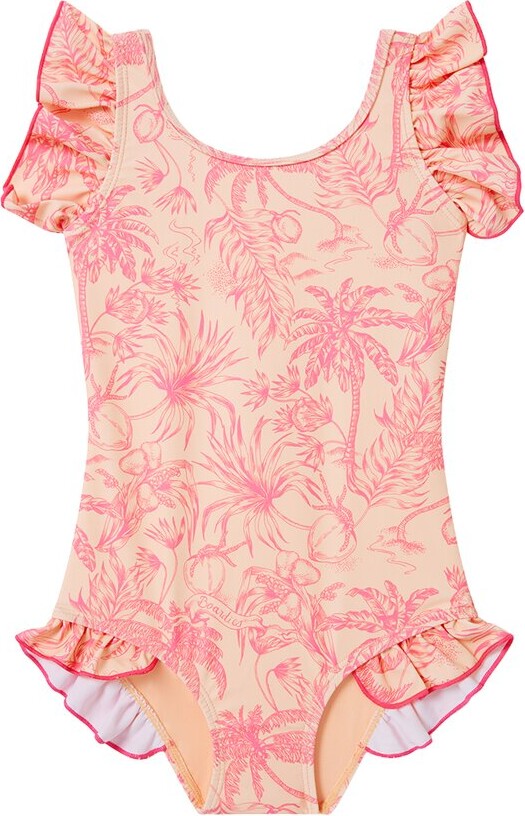 Boardies Peach Please Ruffles Swimsuit