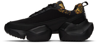 Versace Jeans Couture Black Baroque Logo Gravity Sneakers