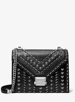 Thumbnail for your product : Michael Kors X Yang Mi Whitney Large Studded Leather Convertible Shoulder Bag