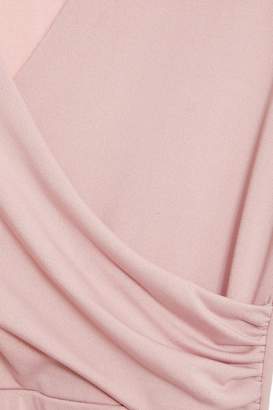 Quiz Blush Pink Sequin Lace 3/4 Sleeve Maxi Dress