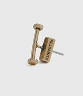 Thumbnail for your product : AllSaints Hexstud Gold-Stone Stud Earrings