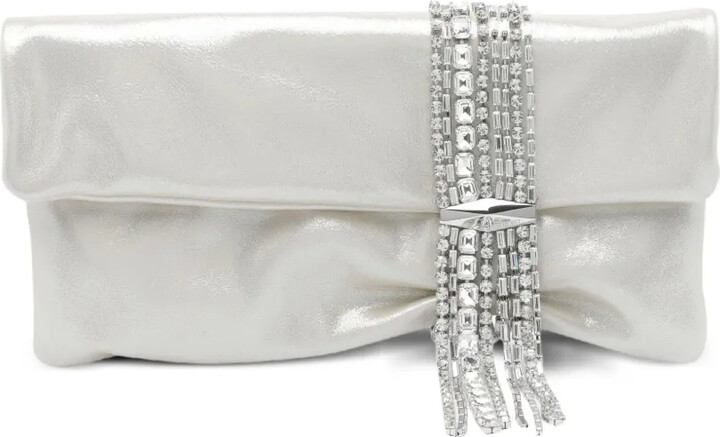 Jimmy Choo medium Zandra crystal-embellished clutch bag