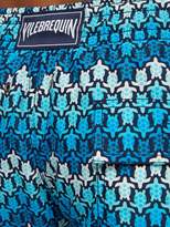 Thumbnail for your product : Vilebrequin Moorea Turtle-print Swim Shorts - Mens - Blue