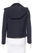 Thumbnail for your product : Prada Wool Patent-Leather Jacket