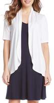 Thumbnail for your product : Karen Kane 'Sophie' Short Sleeve Jersey Open Front Cardigan