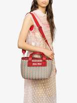 Thumbnail for your product : Miu Miu woven tote bag