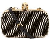 Thumbnail for your product : Alexander McQueen Studded Suede Skull Box Clutch