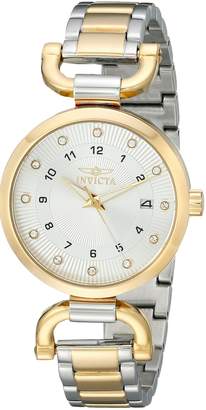 Invicta Women's 18800 Angel Gold/Silver-Tone, 18K Gold Plated Stainless Steel Watch