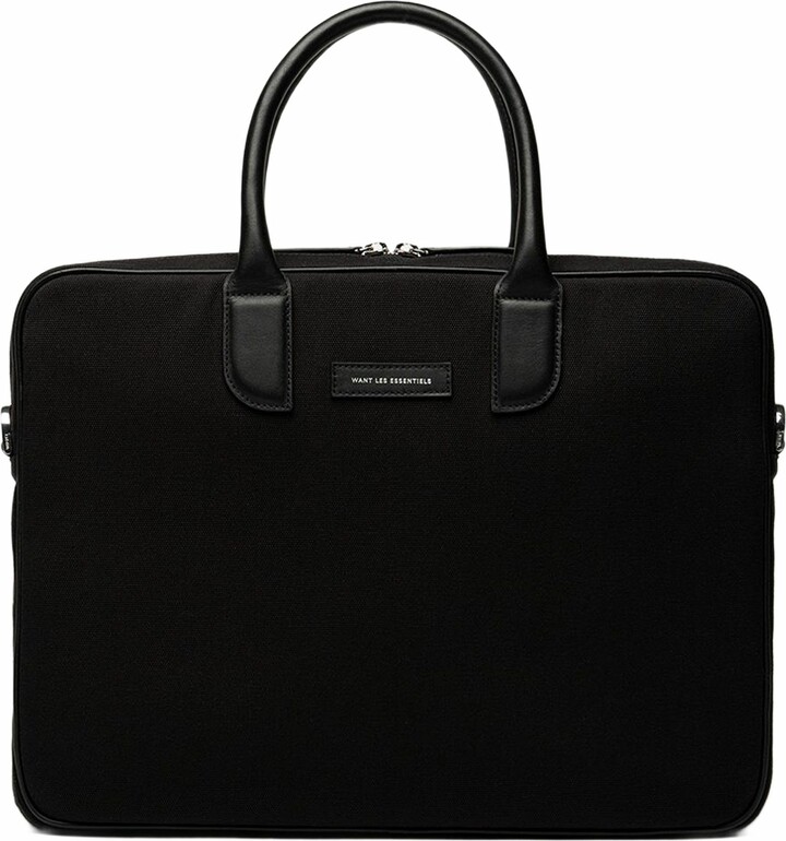 WANT Les Essentiels Lesage Organic Cotton Canvas Computer Bag