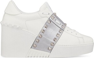 【VALENTINO】オープンディスコ ウェッジスニーカー 85MM VALENTINO】オープンディスコ カーフ ウェッジスニーカー 85MM