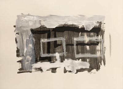 One-of-a-Kind Original Untitled 89 by J. Kent Martin - Unframed Painting on Paper