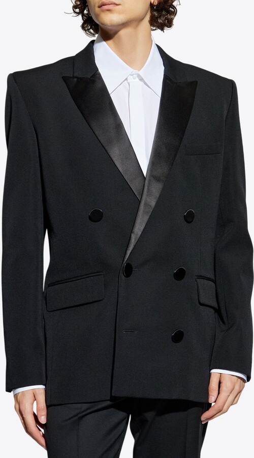Balmain Double-Breasted Tuxedo Blazer