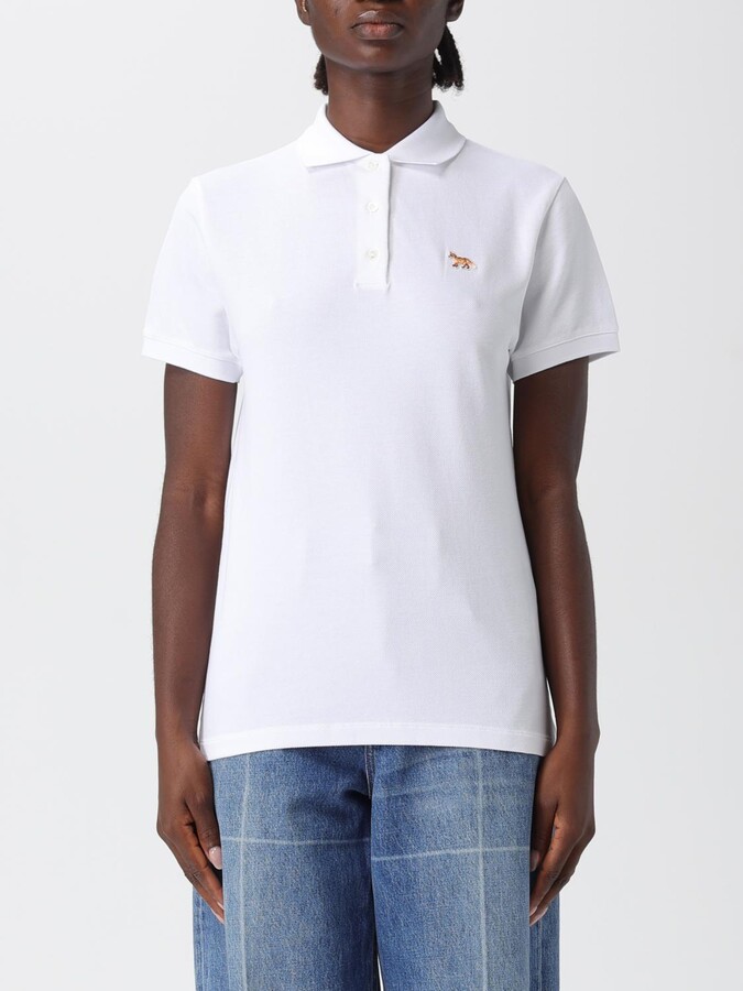 MAISON KITSUNÉ Polo Shirt Woman color White