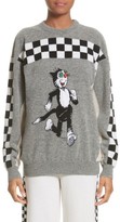 Thumbnail for your product : Stella McCartney Women's Korky The Cat Check Wool Sweater