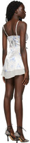 Thumbnail for your product : GUIZIO White Sweet Rose Lace Satin Short Dress
