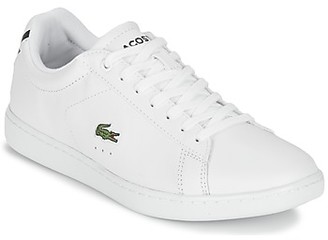 white lacoste womens trainers