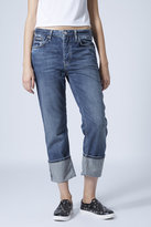 Thumbnail for your product : Topshop Moto deep hem hayden jeans