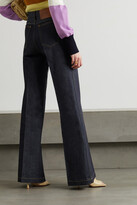 Thumbnail for your product : Victoria Beckham High-rise Wide-leg Jeans - Blue