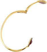 Thumbnail for your product : Devon Leigh Ruby White-Topaz-Pave Bangle